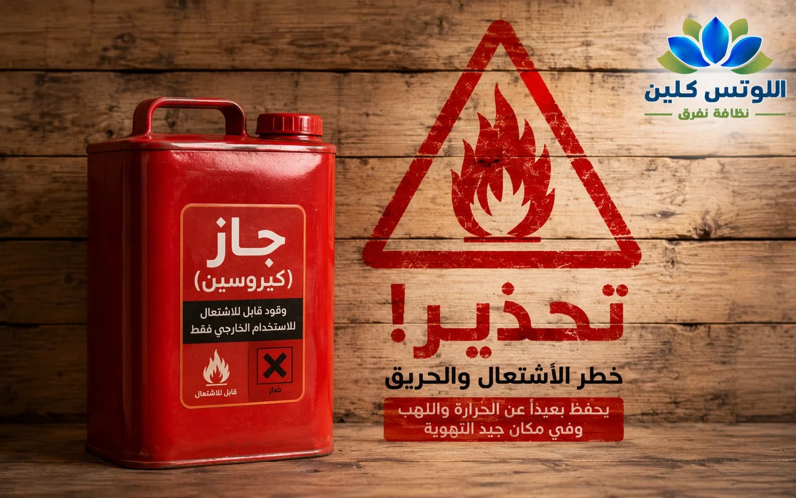 مخاطر استخدام الجاز (الكيروسين) في المنازل بسبب خطر الحريق والسمية