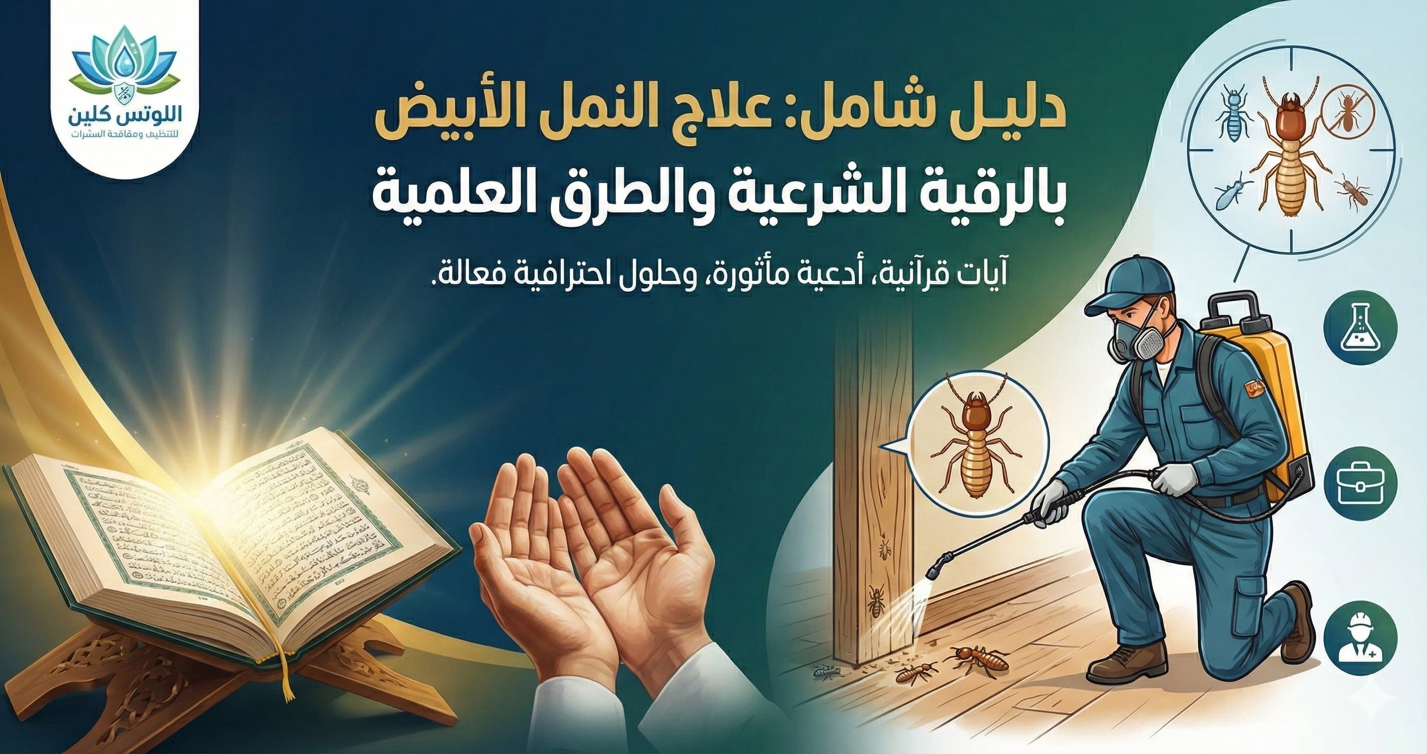 علاج الأرضة (النمل الأبيض) بالقرآن والطرق الشرعية مع الحلول العلمية
