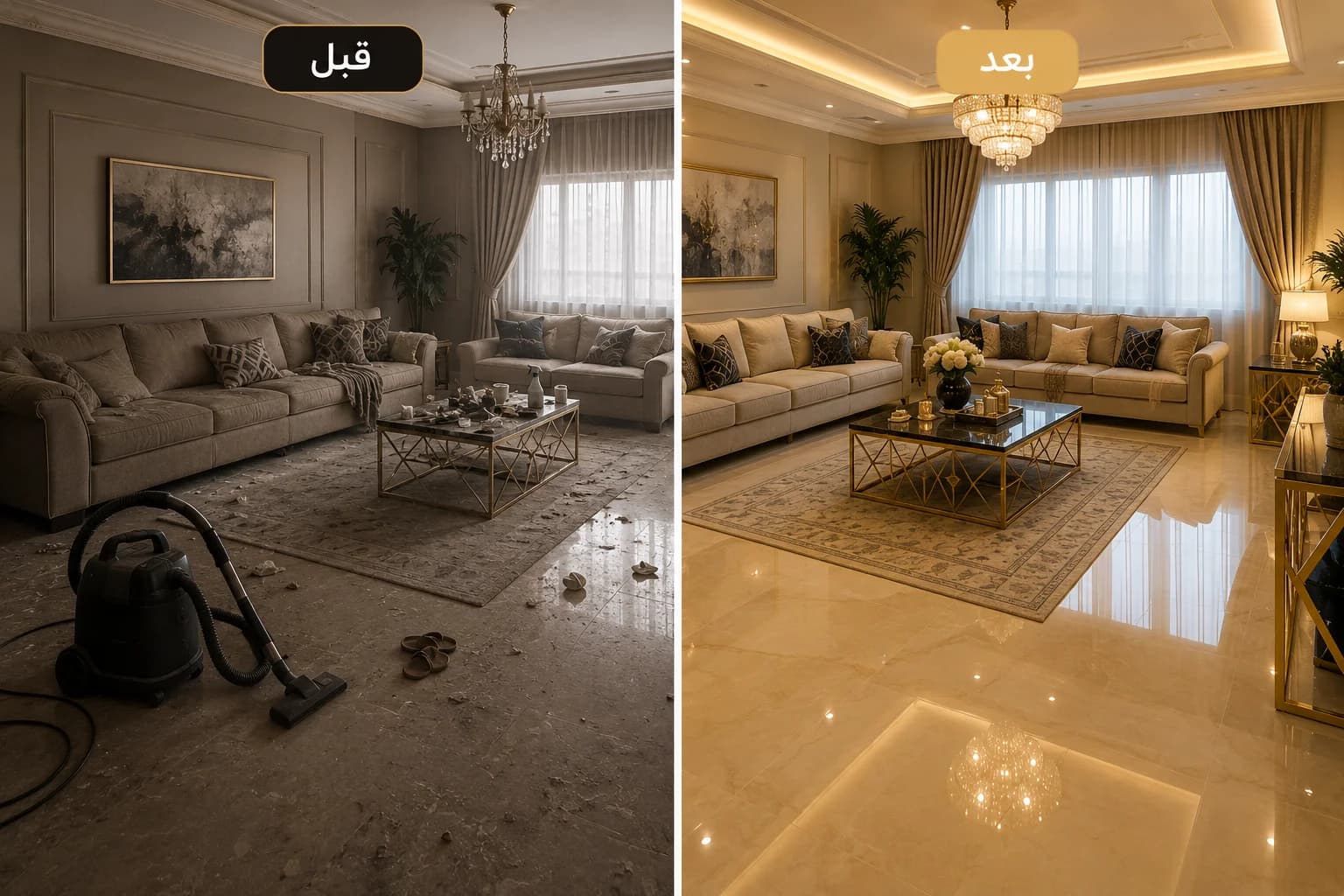 تنظيف شامل وتطهير مطابخ وحمامات شقة