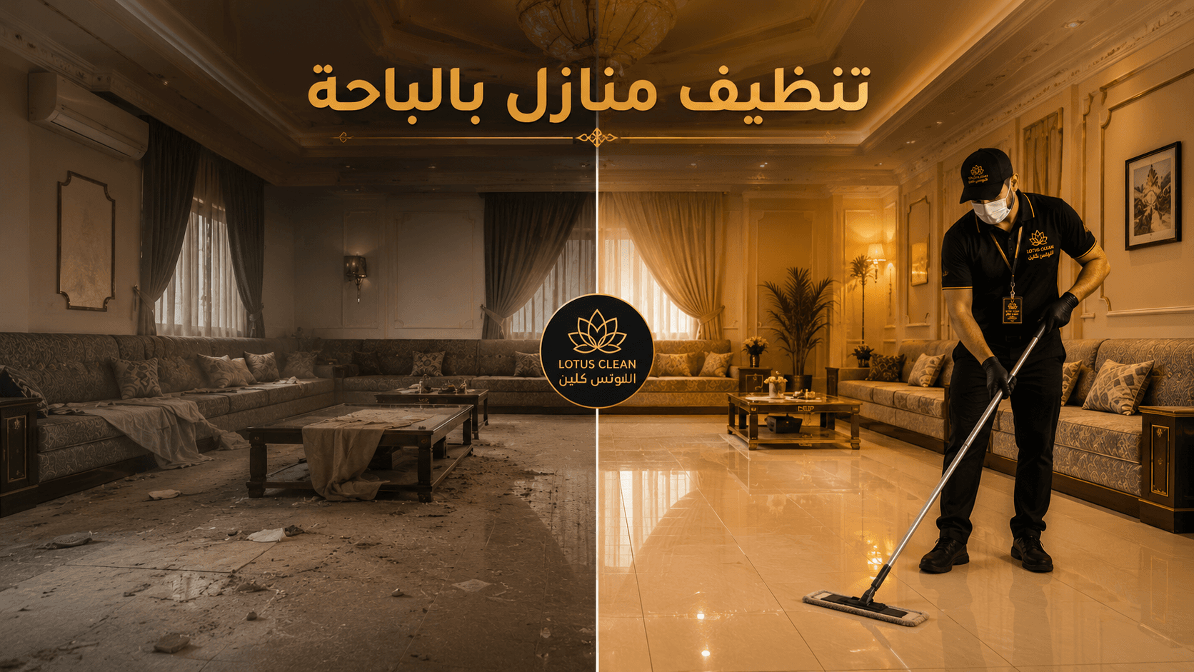 تنظيف منازل بالباحة شركة اللوتس كلين تقدم خدمات تنظيف المنازل بالباحة
