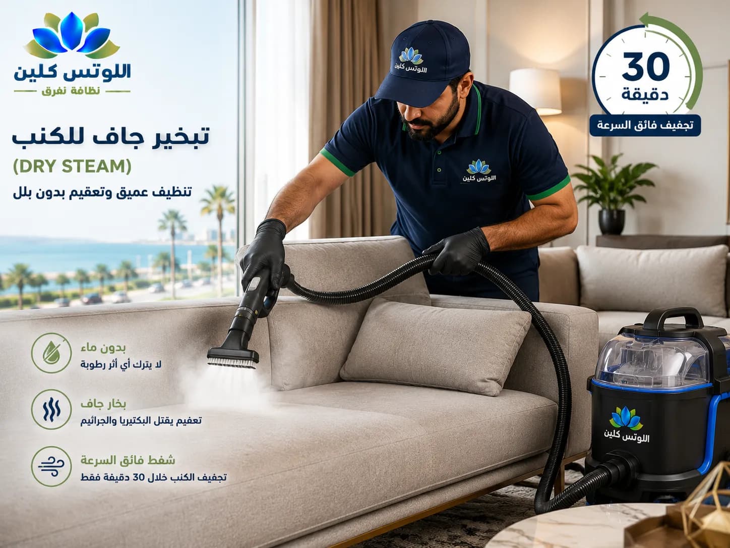 شركة تنظيف بالبخار بجدة - ماكينات البخار الحراري الجاف والاستخلاص