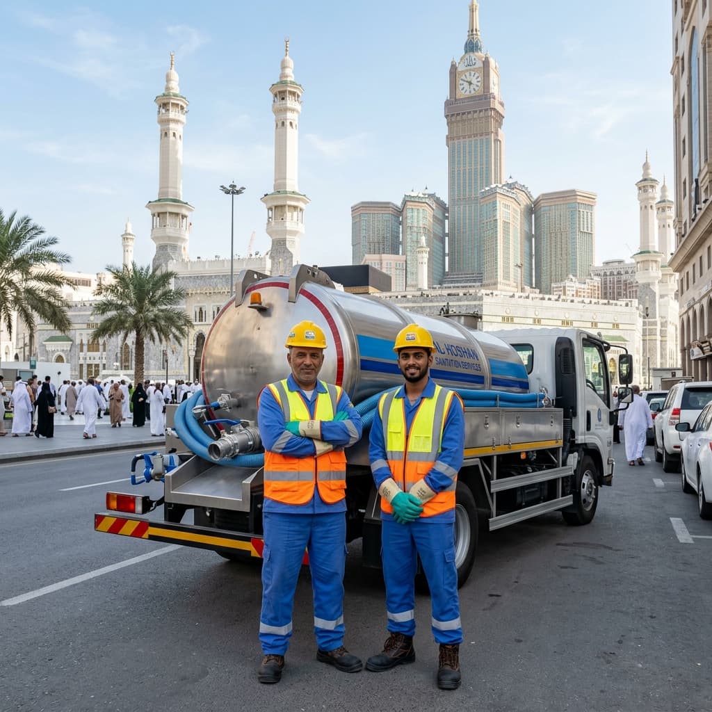 فريق وايت شفط بيارات الرياض ملتزم بمعايير السلامة والنظافة البيئية